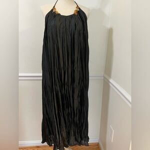 Elegant Black Halter Dress
